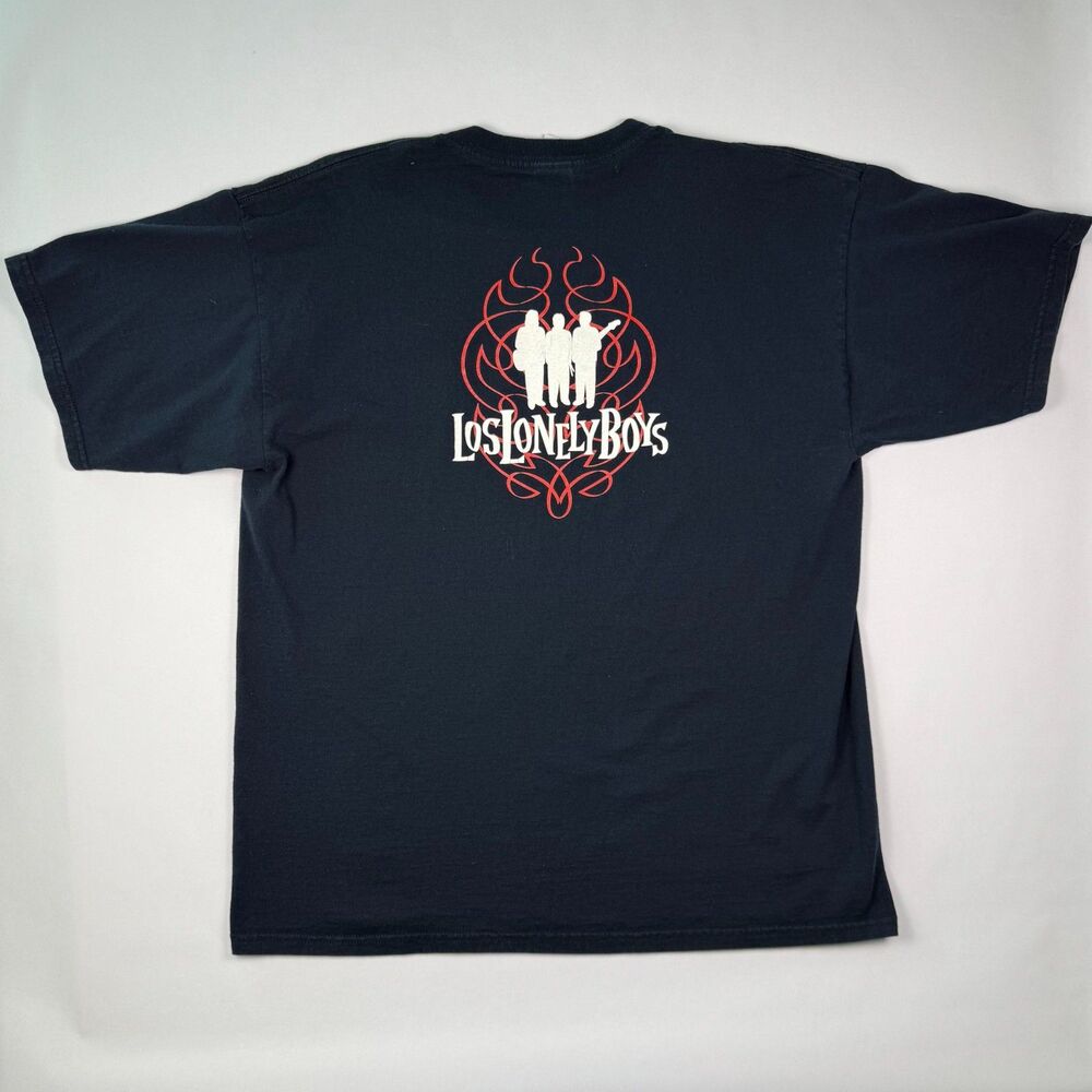Vintage 2000s Los Lonely Boys Band T-Shirt XL Black Concert